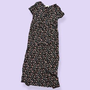 Vintage Motherhood Maternity Floral Midi Dress
